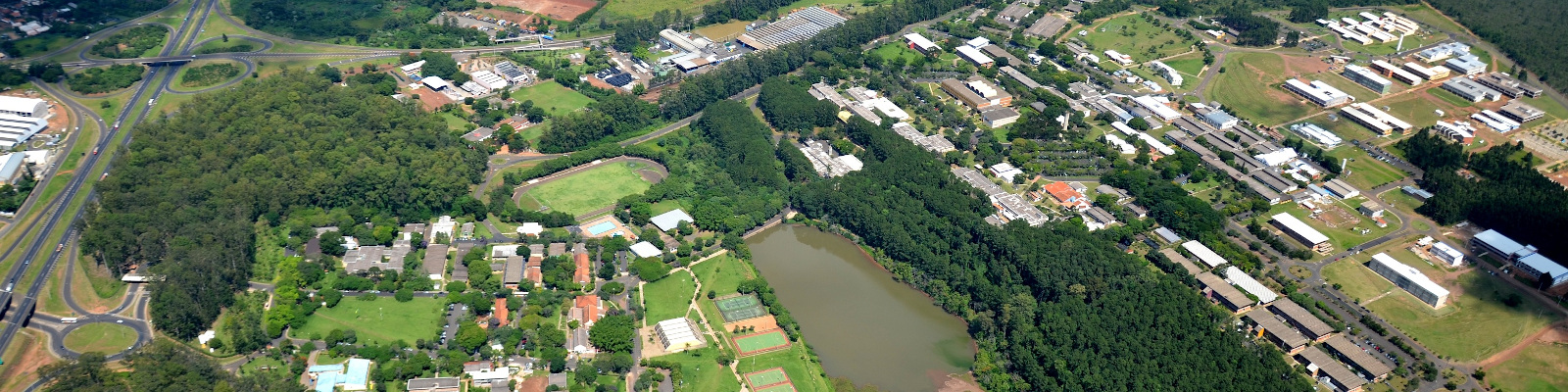 Aerial view of the UFSCar São Carlos lagoon