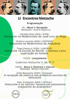 LI Encontros Nietzsche: “Temas de pesquisa: recepção, retórica e valores”